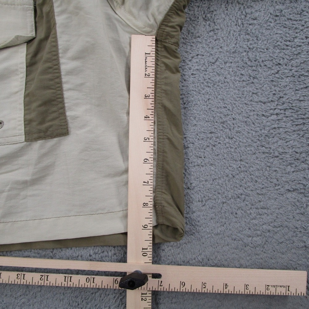 Thousand Mile Cargo Shorts Mens Medium Tan Olive Colorblock Nylon Hiking Belted - Picture 4 of 8